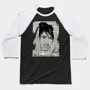 Kathleen Hanna 80s Vintage Old Poster Baseball T-Shirt